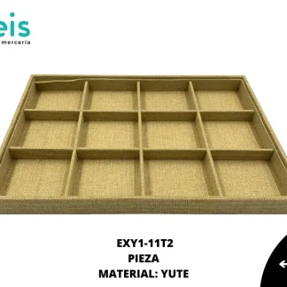 ACCESORIOS AYM EXACCESORIOS DE EXHIBICION YUTE EXY1-11T2 24cmX35cm 12 COMPARTIMIENTOS