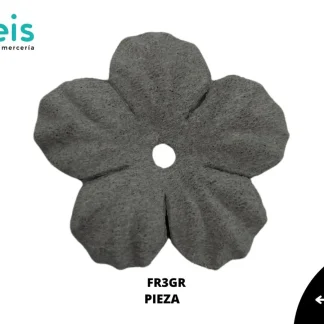 FLOR REMACHE 3.0 CM GRIS