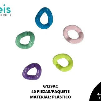 ESLABON 35X40MM ACRILICO MATE G139AC 40 u/pqt
