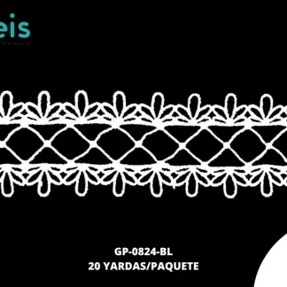GUIPIUR SEDA DE LECHE PLANO GP-0824-BL BLANCO 5 CM 20 YARDAS/PAQUETE