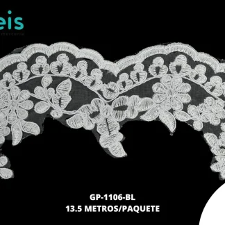 GUIPIUR SEDA DE LECHE CEREMONIAS GP-1106-BL BLANCO 9 CM 15 YARDAS/PAQUETE