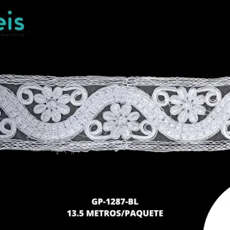 GUIPIUR SEDA DE LECHE CEREMONIAS GP-1287-BL BLANCO 6.5 CM 15 YARDAS/PAQUETE