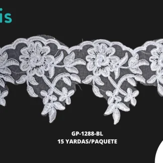 GUIPIUR SEDA DE LECHE CEREMONIAS GP-1288-BL BLANCO 10 CM 10 YARDAS/PAQUETE