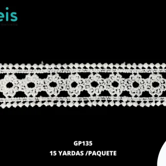 GUIPIUR SEDA DE LECHE PLANO GP135 BLANCO 2.7 CM 15 YARDAS/PAQUETE