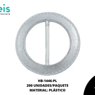 HEBILLA REDONDA 45MM REF: 62 PLATA 200 U/PAQUETE