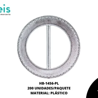 HEBILLA REDONDA 33MM REF: 64 PLATA 200 U/PAQUETE