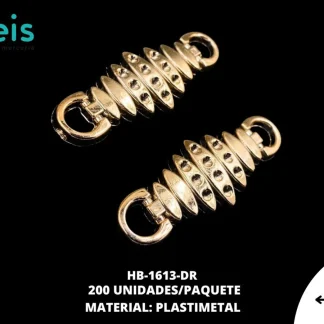HERRAJE PLASTIMETAL CALZADO REF: 018 DORADO ROSADO 200 U/PQT