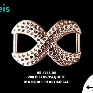 HERRAJE PLASTIMETAL CALZADO REF: A32 DORADO ROSADO 200 U/PQT