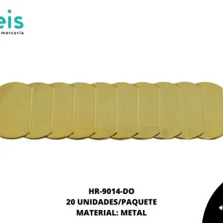 HERRAJE METALIZADO RECTANGULOS 27X108MM REF: JY-016 DORADO 2