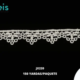 GUIPIUR SEDA DE LECHE PLANO JX220 BLANCO 2.2 CM 150 YDS/PAQUETE
