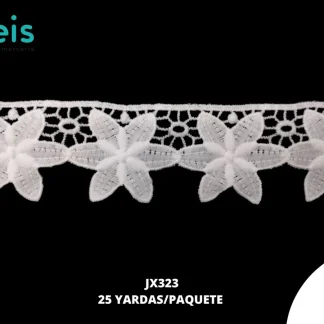 GUIPIUR SEDA DE LECHE PLANO JX323 BLANCO 5 CM 25 YARDAS/PAQUETE