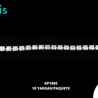 TIRA CUADROS CON PIEDRA 8MM 10 YD/PQT