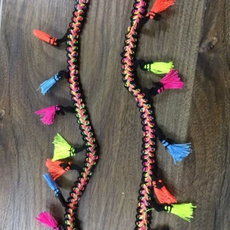 CORDON CON POMPONES MULTICOLOR 20Y/ROLLO
