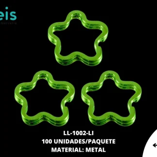 ARGOLLA METAL LLAVERO FLOR REF: #3 LIMON 100U/PQT