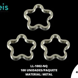 ARGOLLA METAL LLAVERO FLOR REF: #3 NIQUEL100U/PQT