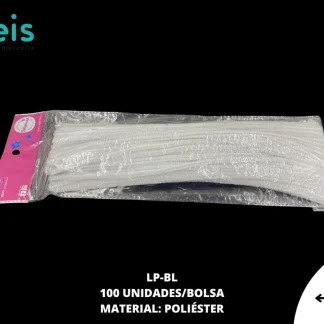 ACCESORIOS AYM LIMPIA PIPA LP-BL 0.5cmX30cm 100 PZ/PQT BLANCO