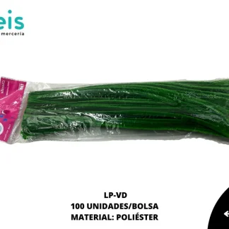 ACCESORIOS AYM LIMPIA PIPA LP-VD 0.5cmX30cm 100 PZ/PQT VERDE