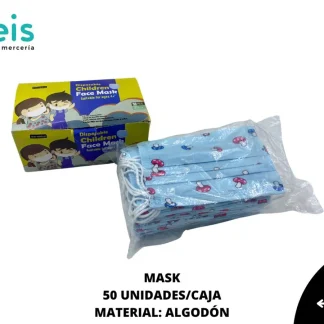 DECORACION HOGAR CUBREBOCAS INFANTIL MASK 15cmX10cm 50 PZ/PQT