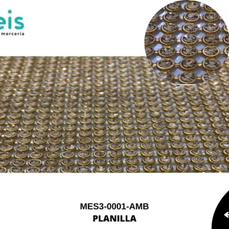 MESH 3 PIEDRA 3MM MES3-0001-AMB 1.20mtsX45cm AMBAR