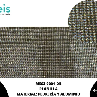MESH 3 PIEDRA 3MM MES3-0001-DB 1.20mtsX45cm DORADO/BOREAL