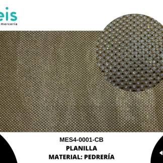 MESH 4 PIEDRA 4MM MES4-0001-CB 1.20mtsX40cm COMBINADO