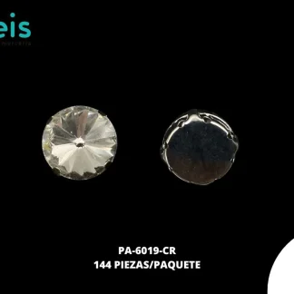 REMACHES METAL PIEDRA HILO RED ZIRCON PA-6019-CR 13mm 144 PZ/PQT CRISTAL