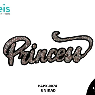 APLICACION PIXIE LETRAS CURSIVAS PRINCESS PLATA