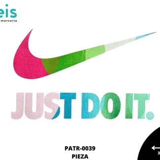 PARCHES DTF NIKE JUST DO IT A4 PATR-0039 31cmX18cm MULTICOLOR