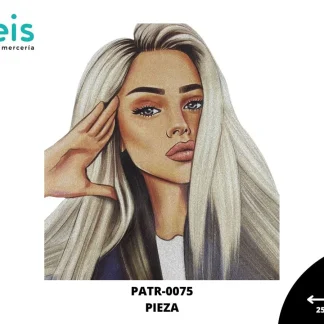 PARCHES DTF CHICA GUERA PATR-0075 25.5cmX30cm