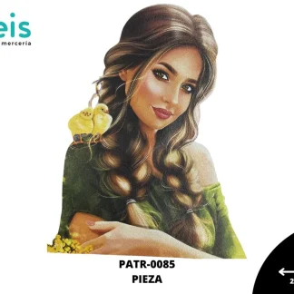 PARCHES DTF CHICA POLLITOS PATR-0085 24cmX30cm