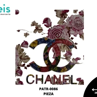 PARCHES DTF FLORES CHANEL PATR-0086 28.5cmX30cm ROSA