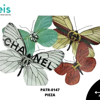 PARCHES DTF MARIPOSAS GUCCI CHANEL PATR-0147 29cmX20cm