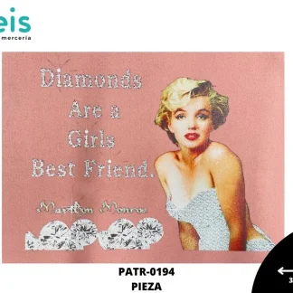 PARCHES DTF MARILYN DIAMONDS ARE GIRLS BF PATR-0194 30cmX21cm