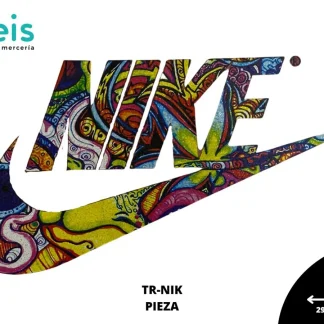 PARCHES DTF NIKE MULTICOLOR GRAFITI PATR-0237 29.5cmX15.5cm MULTICOLOR