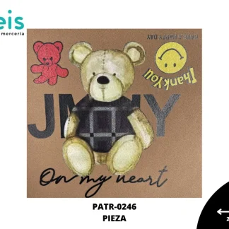 PARCHES DTF OSO JOY PATR-0246 21cmX21.5cm