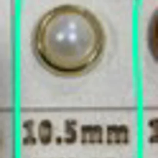 REMACHES PLASTICO MEDIA PERLA PBT0614 10.5mm 1,000 PZ/PQT DORADO