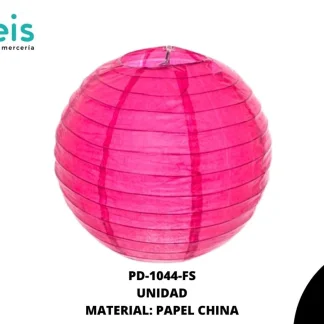 LAMPARA REDONDA PAPEL REF: 20cm FUCSIA unidad