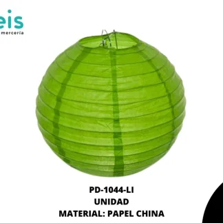 LAMPARA REDONDA PAPEL REF: 20cm LIMON unidad