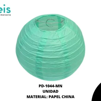 LAMPARA REDONDA PAPEL REF: 20cm MENTA unidad