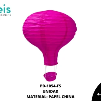 LAMPARA GLOBO PAPEL REF: 35cm FUCSIA unidad