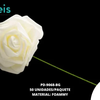 FLOR FOAMMY 7CM REF:1030 BEIGE 50U/PQT