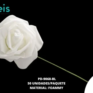 FLOR FOAMMY 7CM REF:1030 BLANCO 50U/PQT
