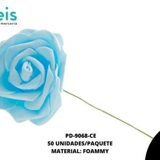 FLOR FOAMMY 7CM REF:1030 CIELO 50U/PQT