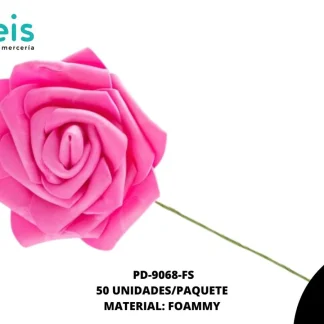 FLOR FOAMMY 7CM REF:1030 FUCSIA 50U/PQT