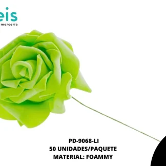 FLOR FOAMMY 7CM REF:1030 LIMÓN 50U/PQT