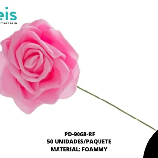 FLOR FOAMMY 7CM REF:1030 ROSA FUERTE 50U/PQT