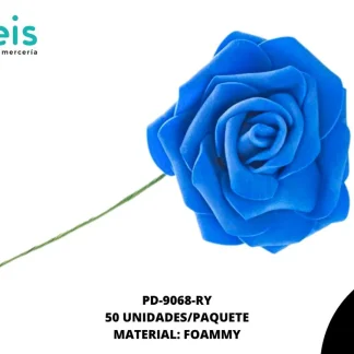FLOR FOAMMY 7CM REF:1030 AZUL REY 50U/PQT