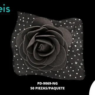FLOR FOAMMY 4.5CM REF:PB-3 NEGRO 50U/PQT