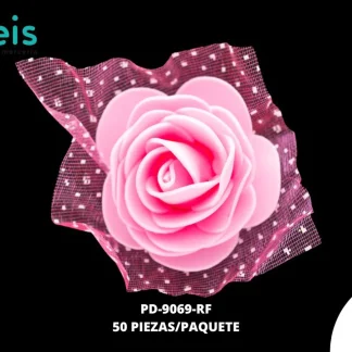 FLOR FOAMMY 4.5CM REF:PB-3 ROSA FUERTE 50U/PQT