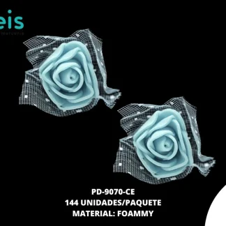 FLOR FOAMMY 2.5CM REF:403 CELESTE 144U/PQT
